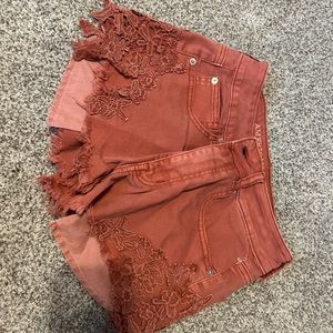 American eagle high rise festival shorts